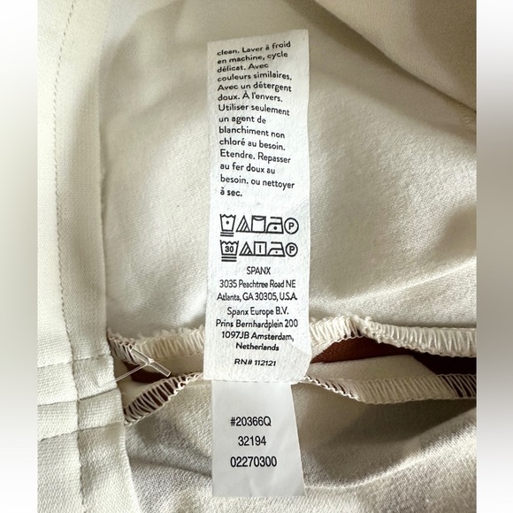 NWT Spanx On-the-Go Printed Ankle Slim Straight Pant Clay Zebra Stripe Petite XL - Picture 13 of 16